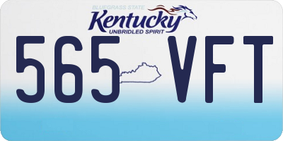 KY license plate 565VFT