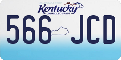 KY license plate 566JCD