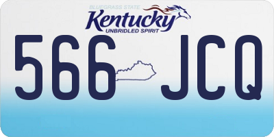 KY license plate 566JCQ