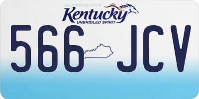KY license plate 566JCV