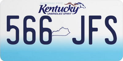 KY license plate 566JFS