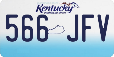 KY license plate 566JFV