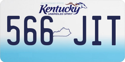 KY license plate 566JIT