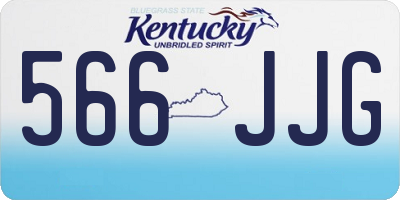 KY license plate 566JJG