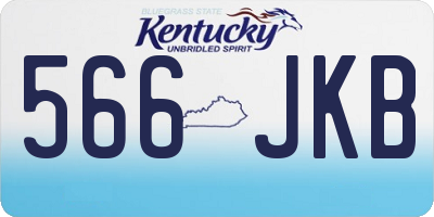 KY license plate 566JKB