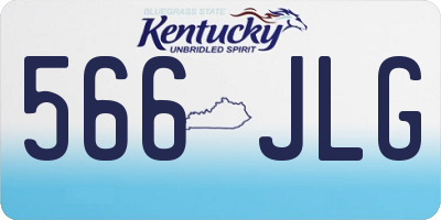 KY license plate 566JLG