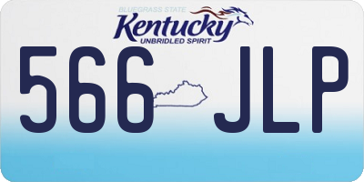 KY license plate 566JLP