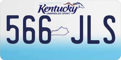 KY license plate 566JLS