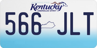 KY license plate 566JLT