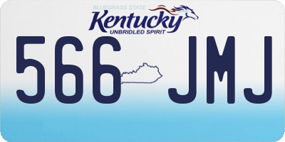 KY license plate 566JMJ