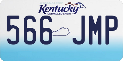 KY license plate 566JMP