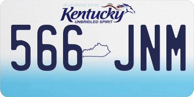 KY license plate 566JNM