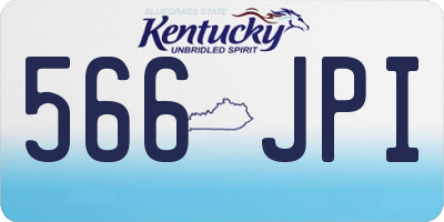 KY license plate 566JPI