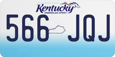 KY license plate 566JQJ