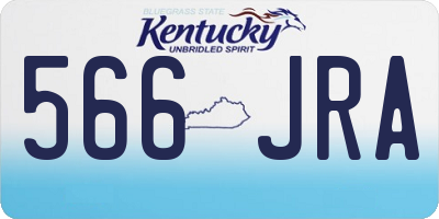KY license plate 566JRA