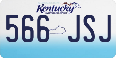 KY license plate 566JSJ