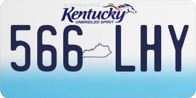 KY license plate 566LHY