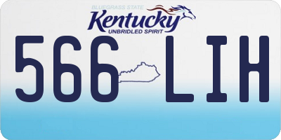 KY license plate 566LIH