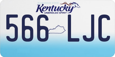 KY license plate 566LJC