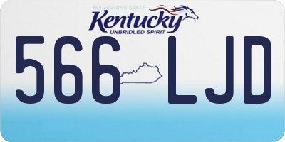 KY license plate 566LJD