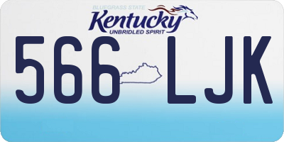 KY license plate 566LJK