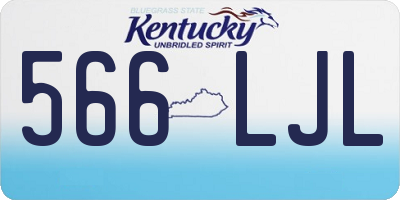 KY license plate 566LJL