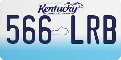 KY license plate 566LRB