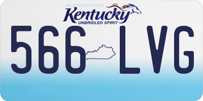 KY license plate 566LVG