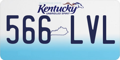 KY license plate 566LVL