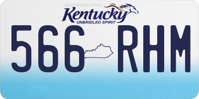 KY license plate 566RHM