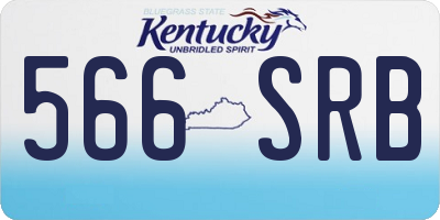 KY license plate 566SRB