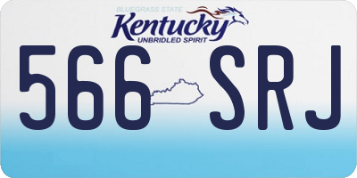 KY license plate 566SRJ
