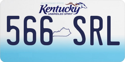 KY license plate 566SRL