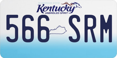 KY license plate 566SRM