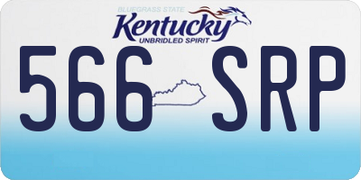 KY license plate 566SRP