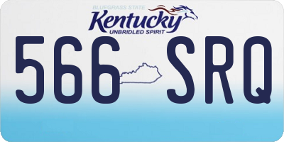 KY license plate 566SRQ
