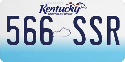 KY license plate 566SSR