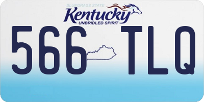KY license plate 566TLQ