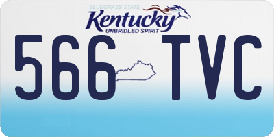 KY license plate 566TVC