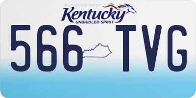KY license plate 566TVG
