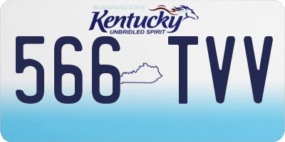 KY license plate 566TVV