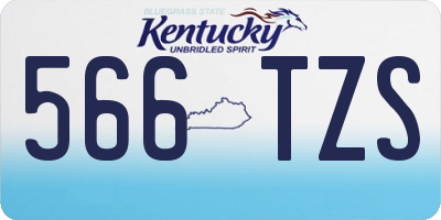 KY license plate 566TZS