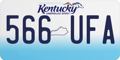 KY license plate 566UFA