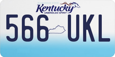 KY license plate 566UKL
