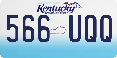 KY license plate 566UQQ