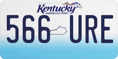 KY license plate 566URE