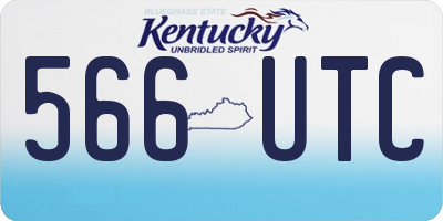 KY license plate 566UTC