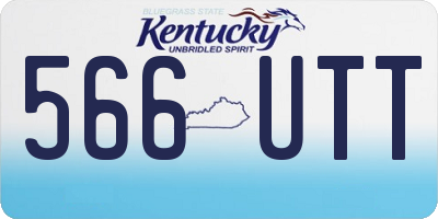 KY license plate 566UTT