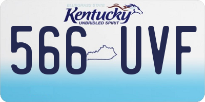 KY license plate 566UVF