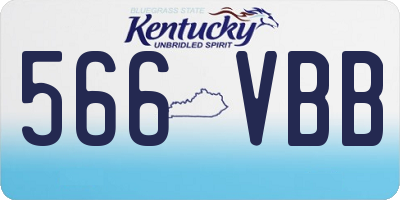 KY license plate 566VBB